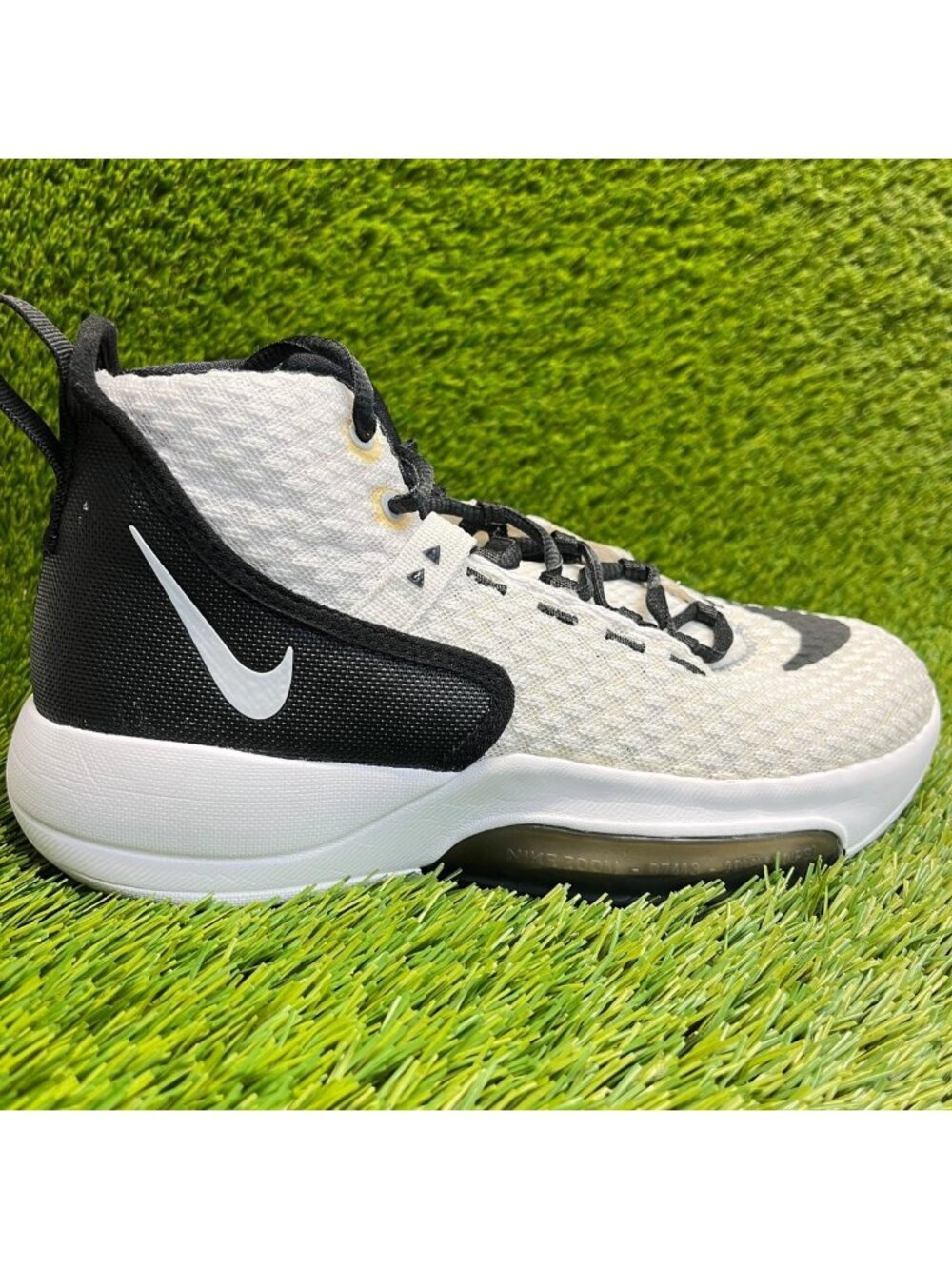 Nike Zoom Rize Team Mens Size 6.5 White Black Athletic Basketball Shoes Sneakers